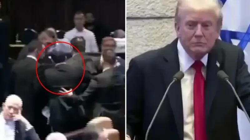 Trump’a İsrail Meclisi’nde protesto: “Filistin’i tanı!”