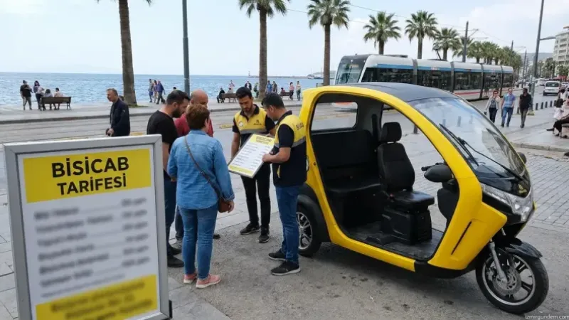 İzmir’de Bisicab dönemi başladı: Ücret tarifesi belli oldu