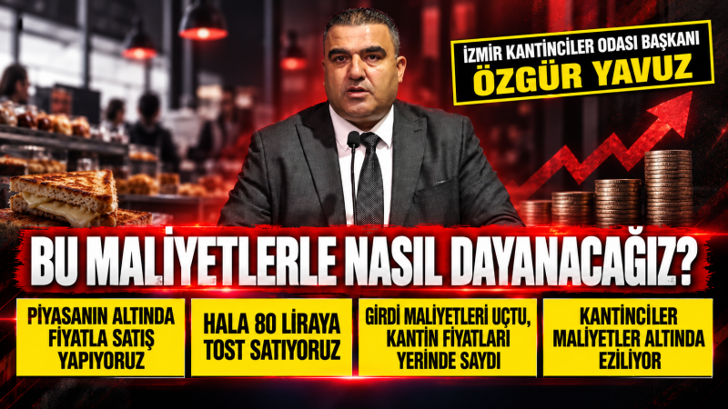 KANTİNCİLER ODASI BAŞKANI YAVUZ: “BU MALİYETLERLE NASIL DAYANACAĞIZ?”