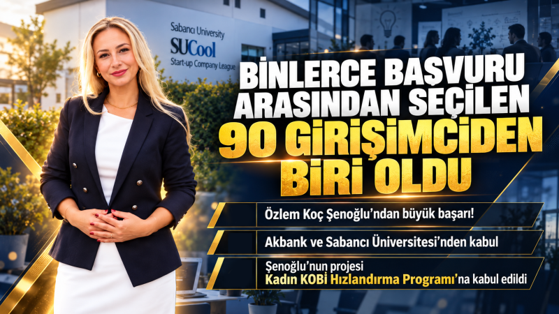 Özlem Koç Şenoğlu’ndan büyük başarı! Binlerce başvuru arasından seçildi