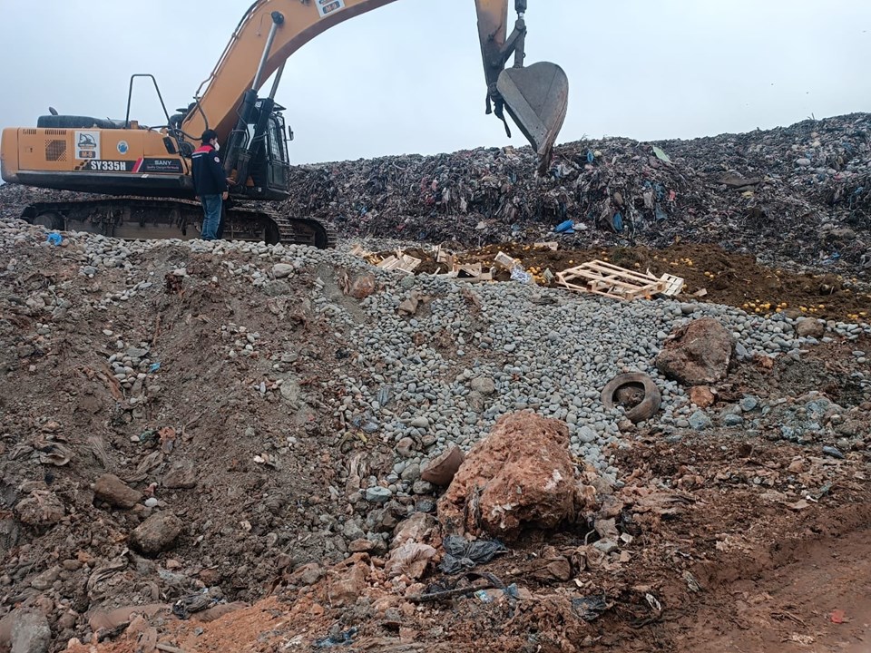 55 ton limon imha edildi!