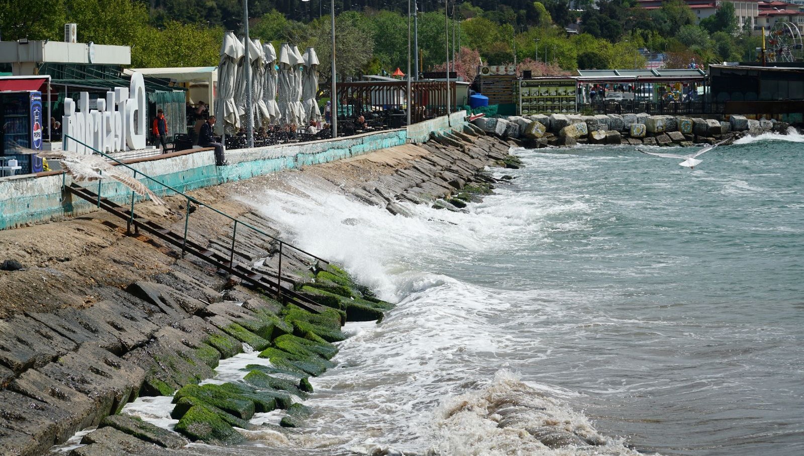 Tekirdağ'da deniz ulaşımına fırtına engeli
